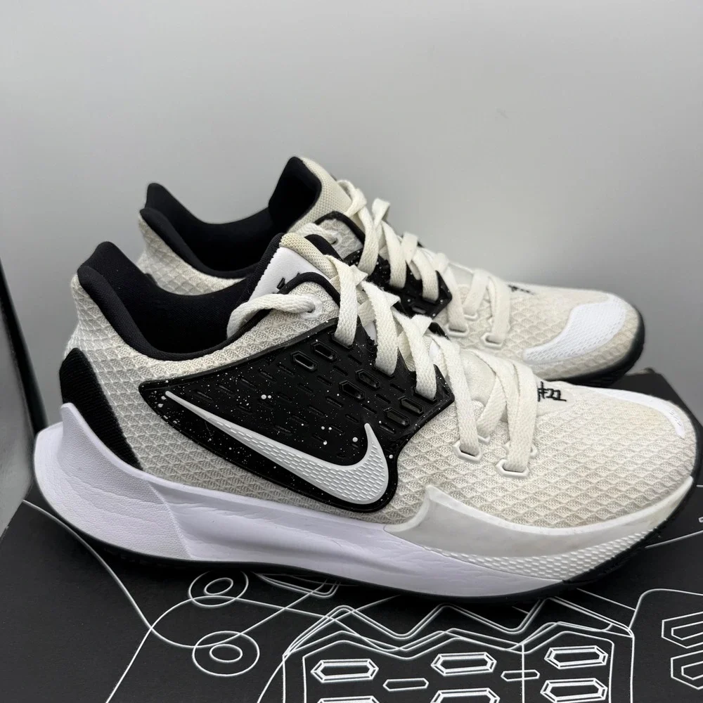Nike Kyrie Low 2 TB Promo Mens Size 9.5 White Black Basketball Shoes CN9827-108